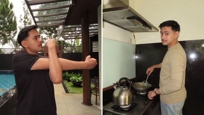 Akbar memulai dari olahraga ringan dan mengembalikan pola makan sehat.