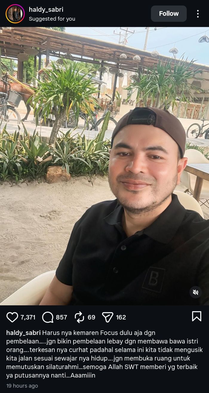 Haldy Sabri pasang badan bela Irish Bella usai Ammar Zoni singgung nama mantan istri dalam sidang.