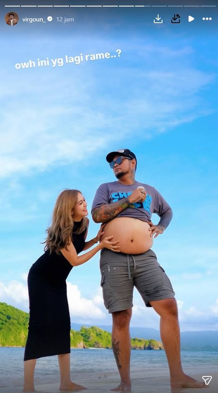 Reaksi Virgoun usai kehamilan Lindi Fitriyana jadi omongan