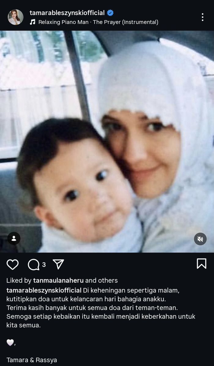 Unggahan Tamara Blesyznski  