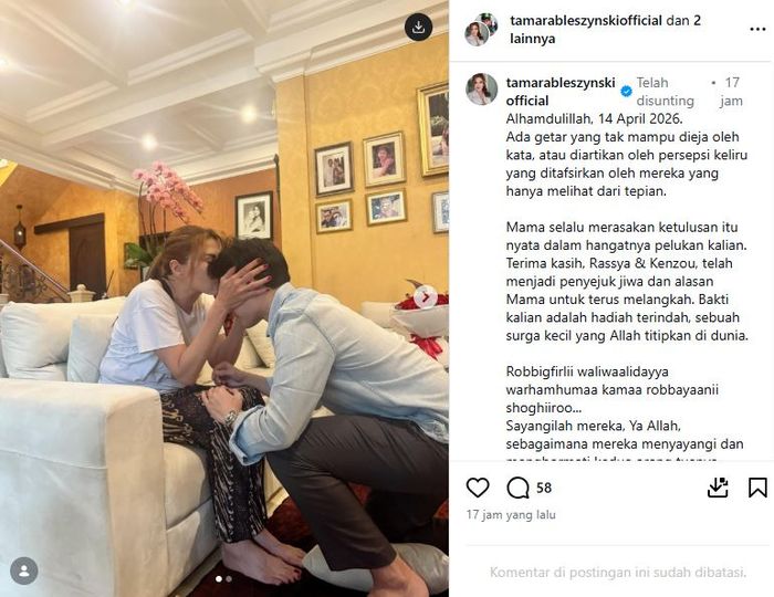 Teuku Rassya sungkem ke Tamara Bleszynski