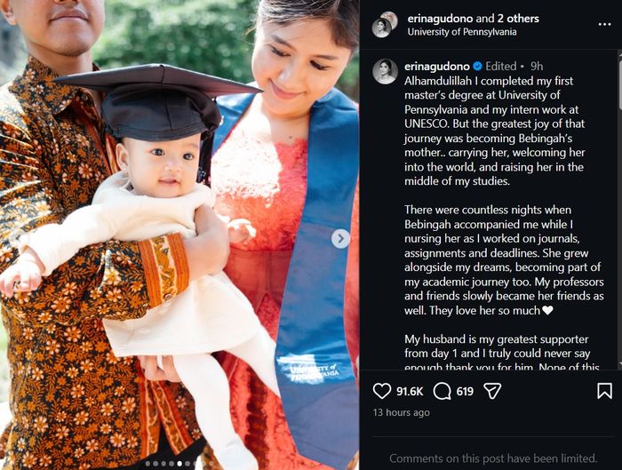 The first child of Kaesang Pangarep and Erina Gudono, Bebingah was introduced to the public for the first time.