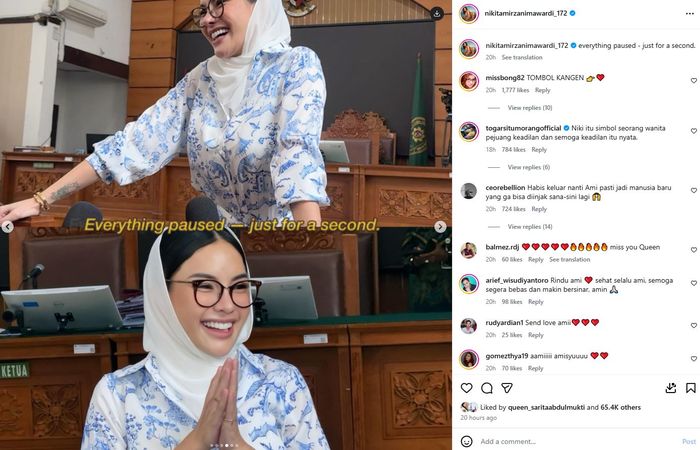 Nikita Mirzani rayakan Idul Adha 2026 di penjara imbas kasus pemerasan, sang artis tulis pesan haru melalui media sosial!