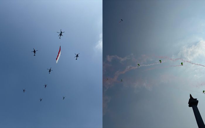 Aksi heroik 17 prajurit Komando Pasukan Khusus (Kopassus) yang sukses merampungkan misi menegangkan bertajuk Victory Jump.