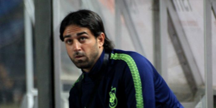 Pelatih PSIS Semarang asa Italia, Vincenzo Annese saat menghadapi Persib Bandung di Stadion Gelora B