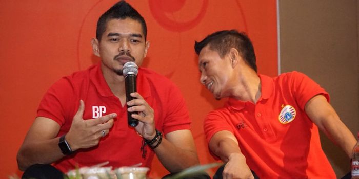 Kebersamaan Bambang Pamungkas dan Ismed Sofyan di Persija Jakarta.