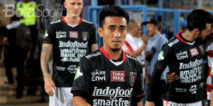   Gelandang Bali United, Muhammad Taufiq.