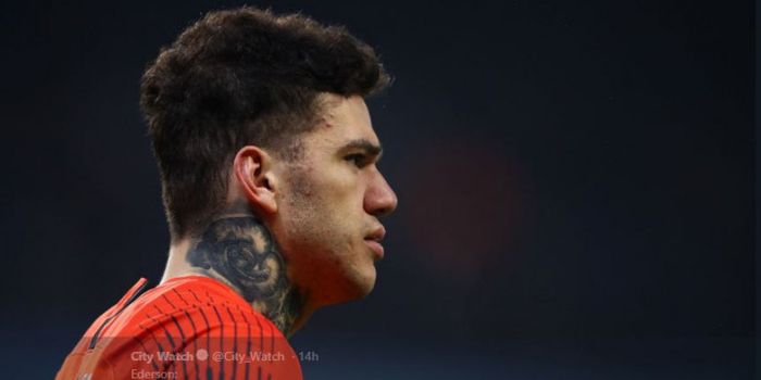 Kiper Manchester City dan timnas Brasil, Ederson Moraes.