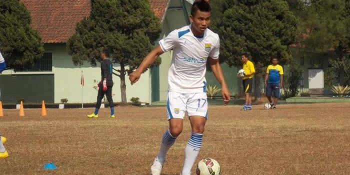 Striker Rudiyana saat masih membela Persib pada TSC 2016. 