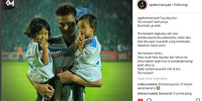 Unggahan instagram Kurnia Meiga Hermansyah.