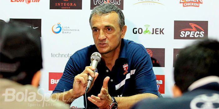 Pelatih Arema FC, Milomir Seslija.