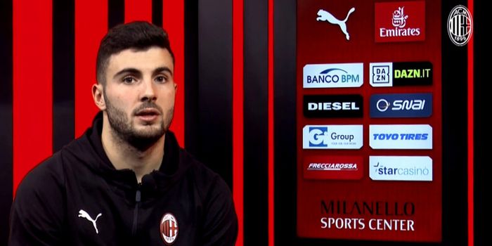 Penyerang AC Milan, Patrick Cutrone.