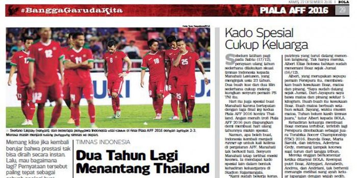 Ulasan mengenai tim nasional usai berlaga di Piala AFF 2016.