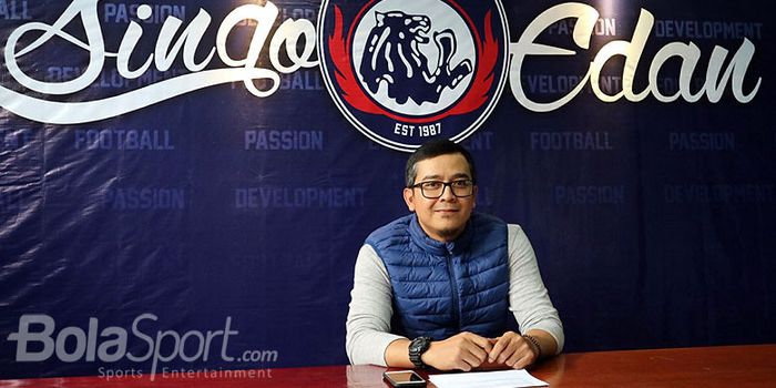 Manajer Bisnis Arema, Muhammad Yusrinal Fitriandi.