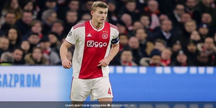 Bek tengah Ajax Amsterdam, Matthijs de Ligt.