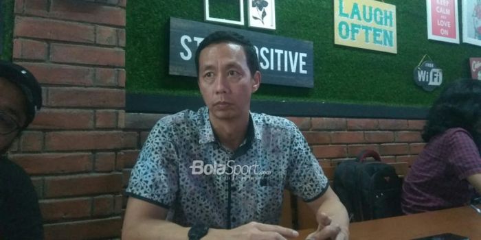 Ketua Umum Badan Olahraga Profesional Indonesia (BOPI), Richard Sambera, di Kantor Kemenpora, Senin 