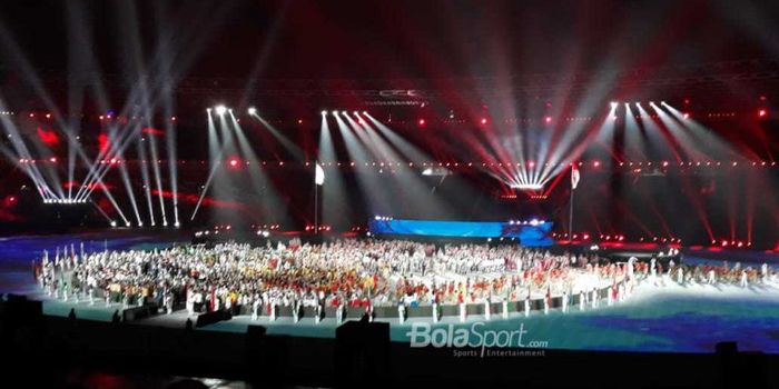Suasana closing ceremony Asian Games 2018 di Stadion Utama Gelora Bung Karno, Jakarta, 2 September 2