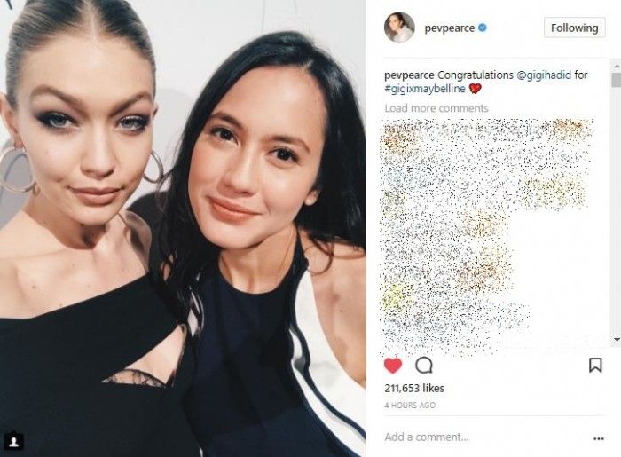 Pevita Pearce dan Gigi Hadid, cantikan siapa?