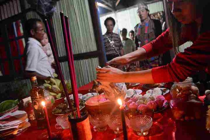 Perayaan tahun baru Imlek di sebuah kota pelabuhan kecil Atapupu-Atambua, Nusa Tenggara Timur.