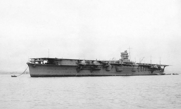 Kapal Induk Hiryu milik Angkatan Laut Kekaisaran Jepang, foto pada 1939. 