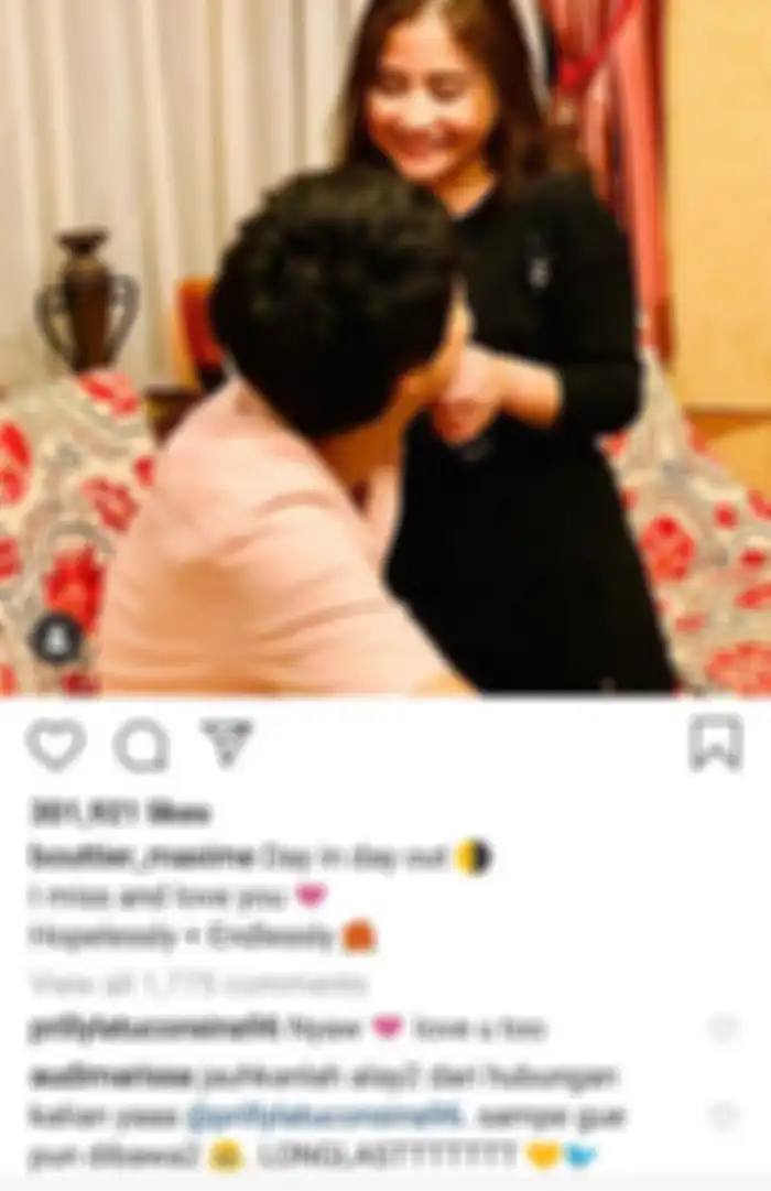 Komentar Audi Marissa di postingan Maxime Bouttier