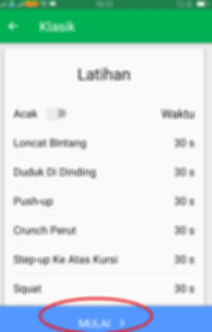 Pilis satu kategori san klik opsi Mulai