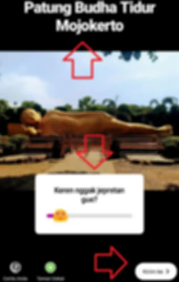 Tambahkan tulisan kemudian posting