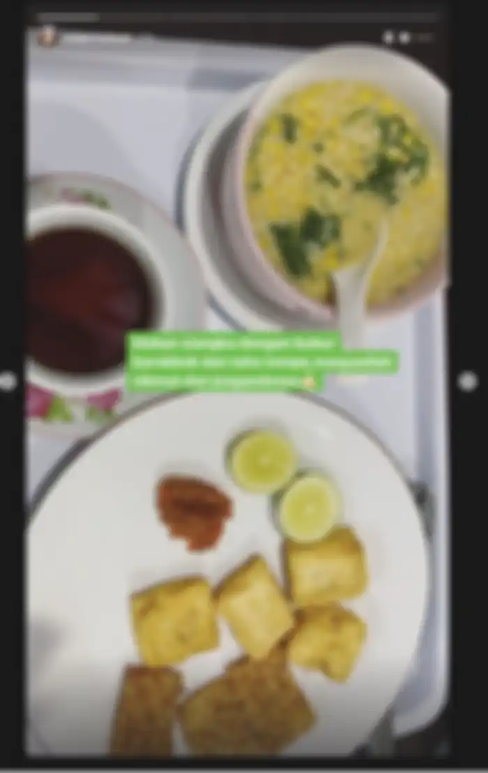 Menu makan siang Uut Permatasari