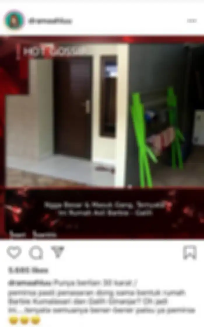 Penampakan rumah asli artis sensasional Barbie Kumalasari  