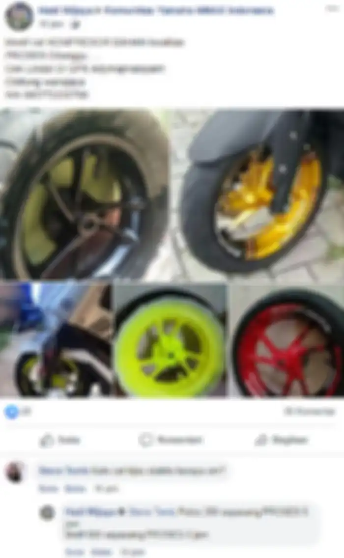 Jasa pengecatan pelek Yamaha NMAX.
