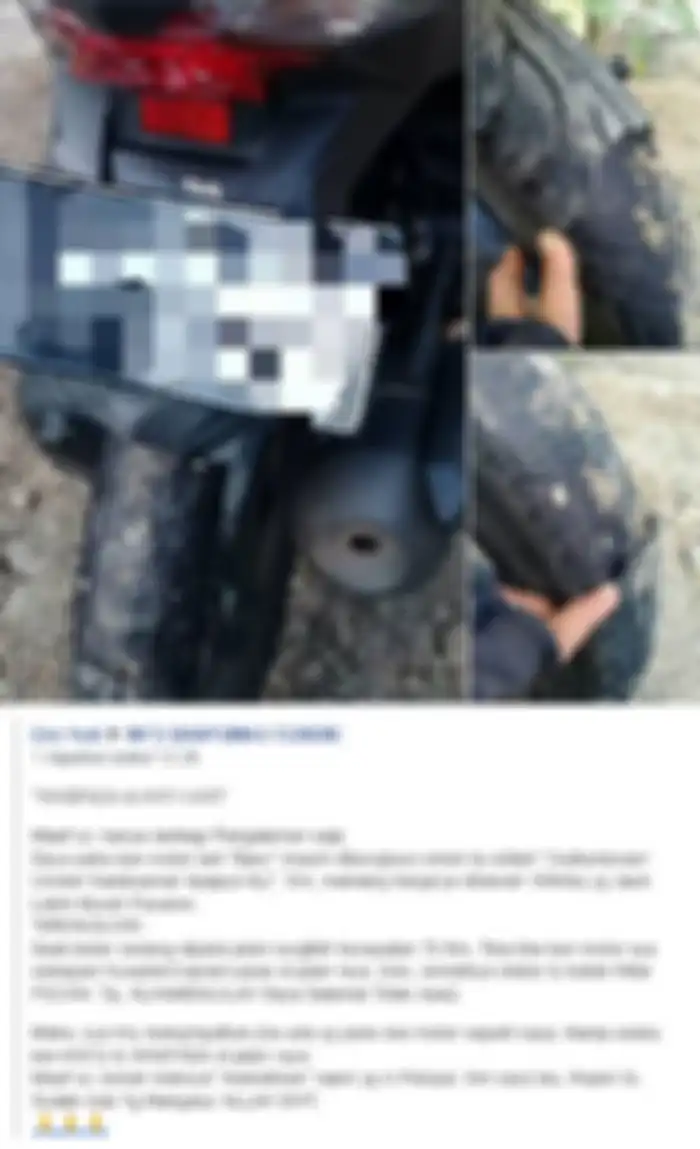 Ban motor nyaris celaka gara-gara ban vulkanisir.