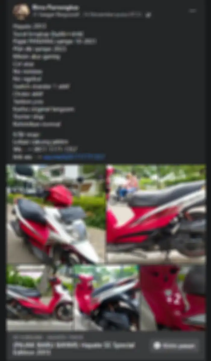 Suzuki Hayate 2013 dijual Rp 6,9 juta.