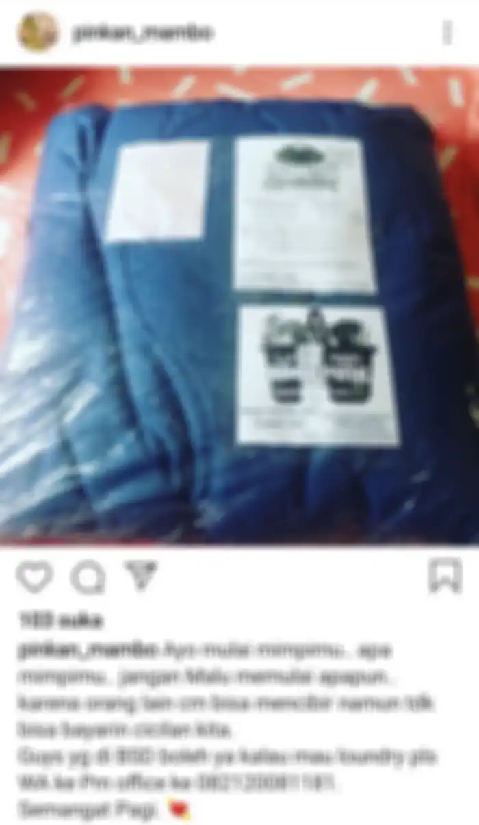 Pinkan Mambo membuka usaha laundry