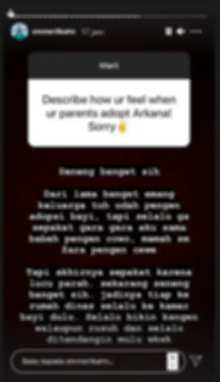 Kata Eril soal adopsi Arkana Aidan Misbach
