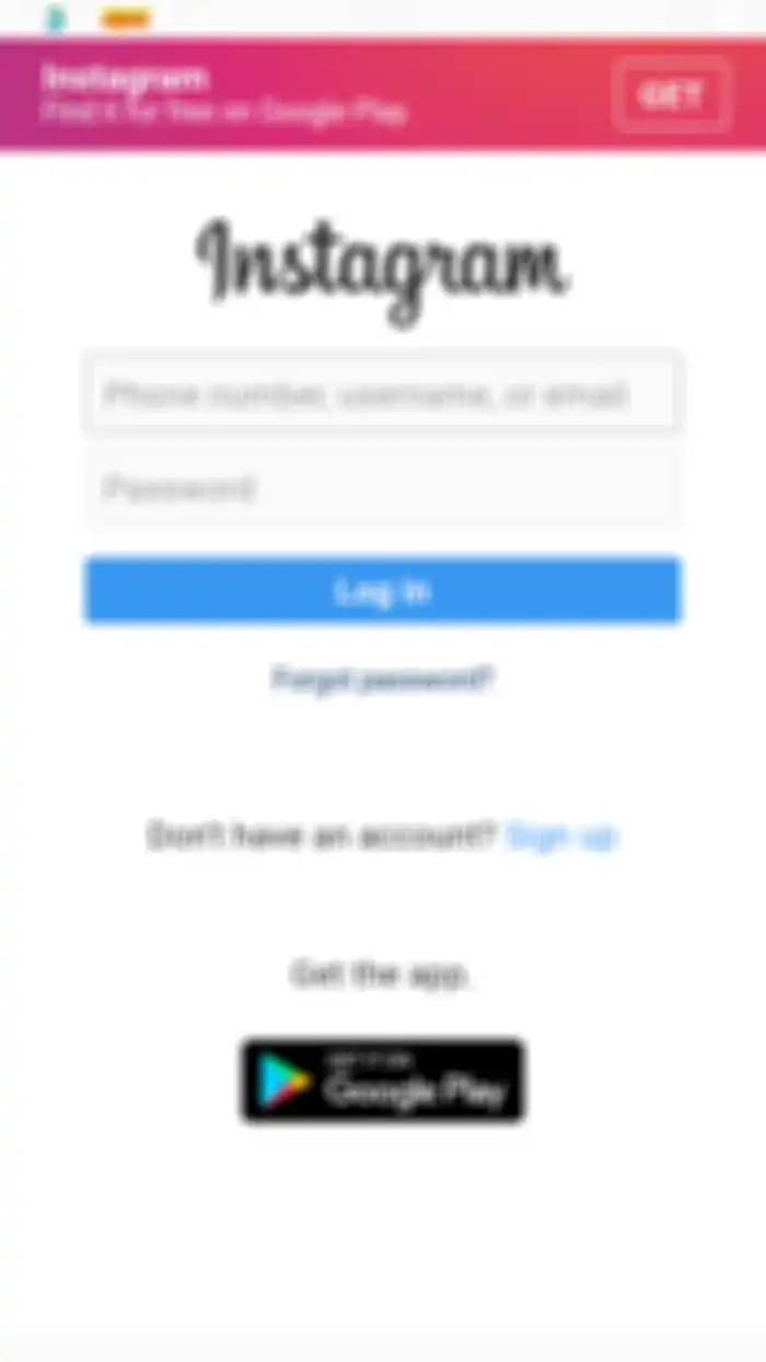 Masuk akun instagram