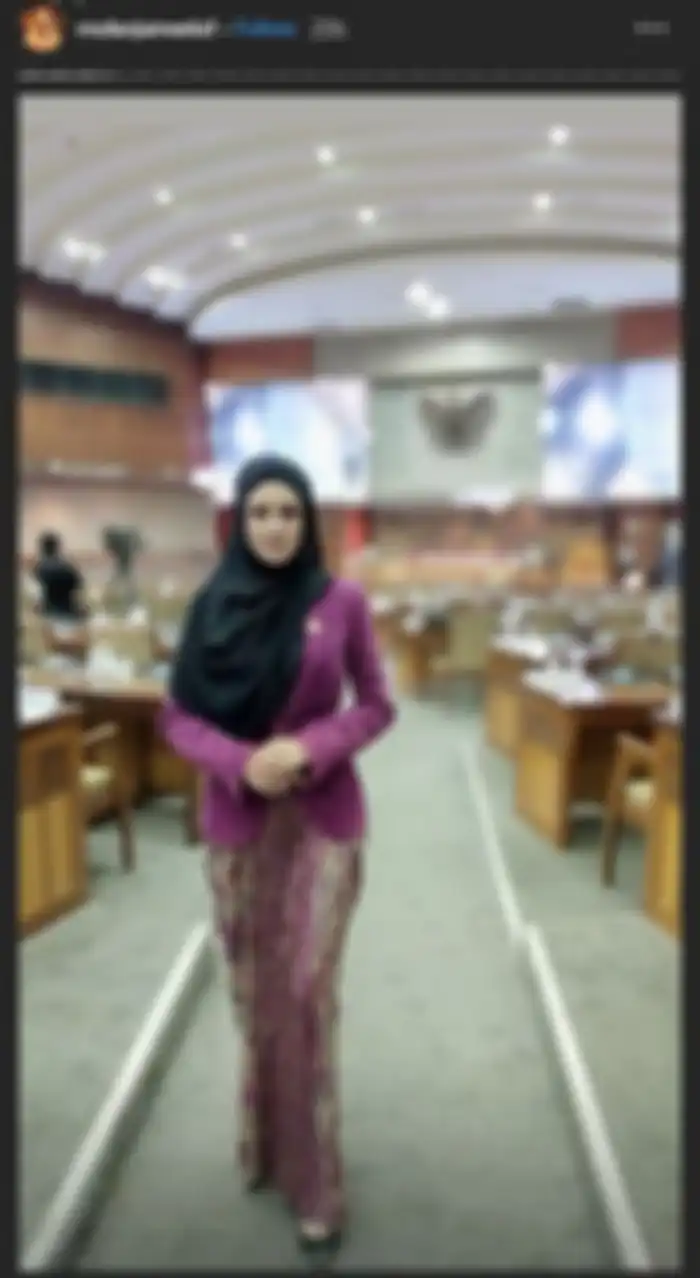 Potret Mulan Jameela saat rapat paripurna ke-5