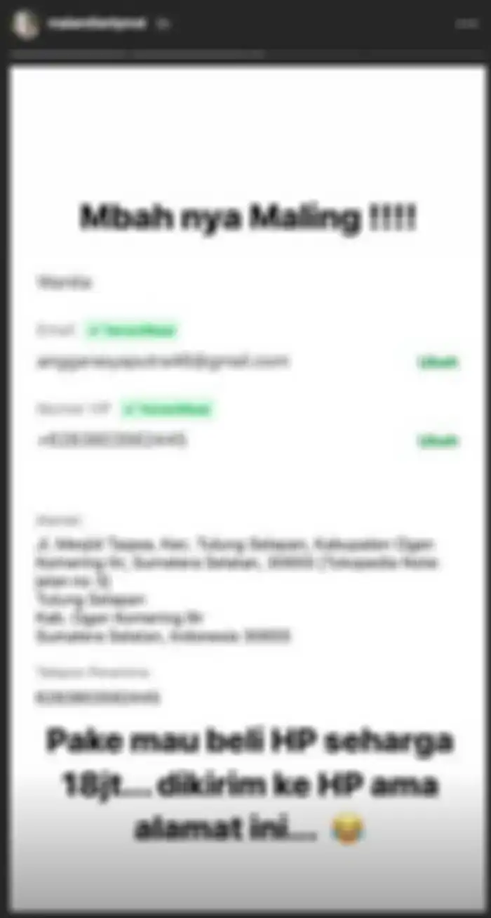 Maia Estianty mengaku kalau saldo Gopay miliknya akan digunakan untuk membeli handphone seharga Rp 18 juta oleh seorang oknum driver Gojek.