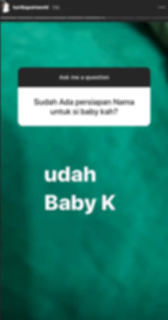 Kartika putri beberkan inisial nama bayinya