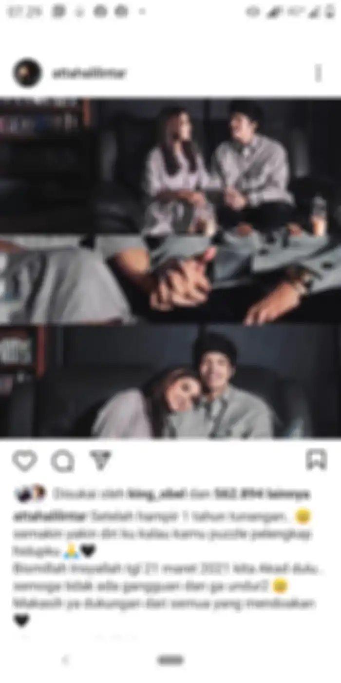 Atta Halilintar mengumumkan tanggal pernikahan dengan Aurel Hermansyah.