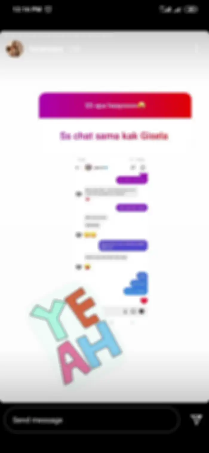 Isi chat Luna Maya dengan Gisella Anastasia. 