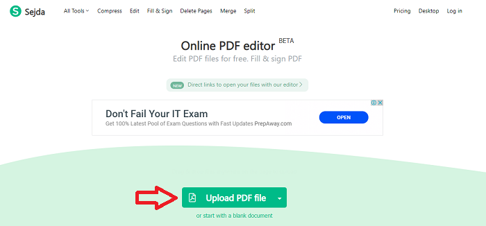 Upload file pdf pada kolom yang sudah disediakan