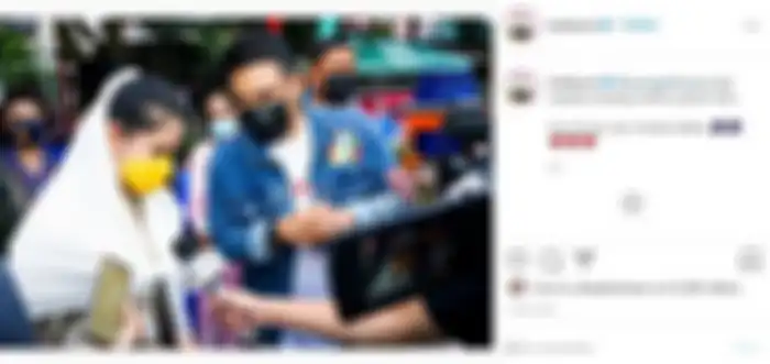 kahiyang dan bobby nasution saat blusukan