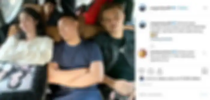 Dewi Perssik tertidur pulas