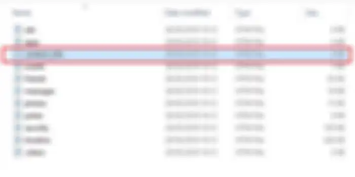 Buka folder, lalu pilih HTML, dan pilih ke kontak info