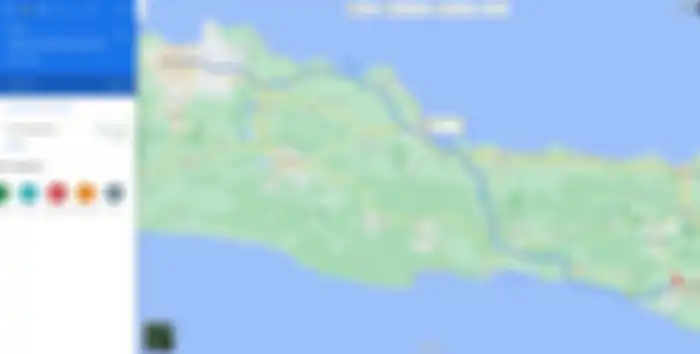 Rute Jakarta ke Jogja dilihat dari aplikasi Google Maps