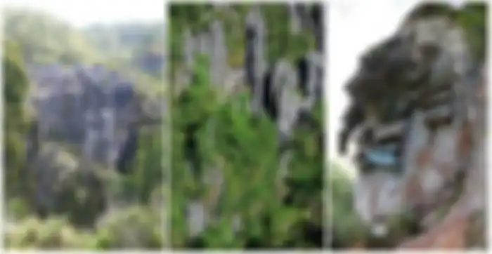 Peti Digantung di Tebing 
