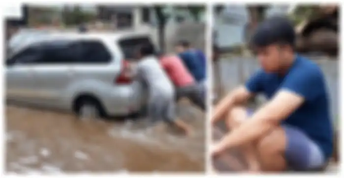 Kelelahan Setelah Seharian Mencari Penumpang di Malam Pergantian Tahun, Driver Taksi Online Ini Sampai Rela Tidur dalam Mobil, Tapi Kaget Saat Bangun Mobilnya Sudah Mengambang