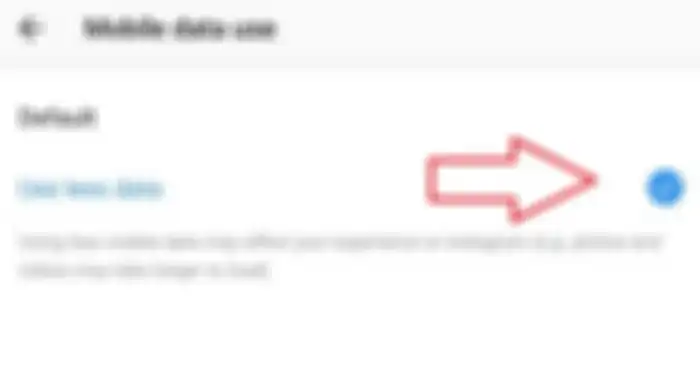 Pilih opsi Use less data