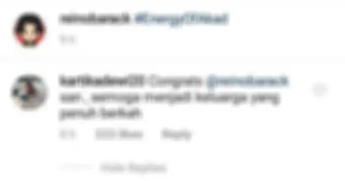 Komentar adik Sandra Dewi di postingan Reino Barack.