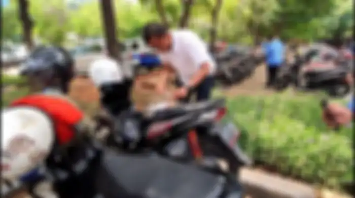 Honda BeAT di kawasan IRTI Monas menunggak pajak.